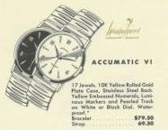 Hamilton Accumatic VI — original catalog portrait