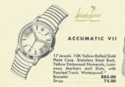 Hamilton Accumatic VII — original catalog portrait