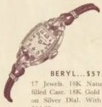 Hamilton Beryl — original catalog portrait