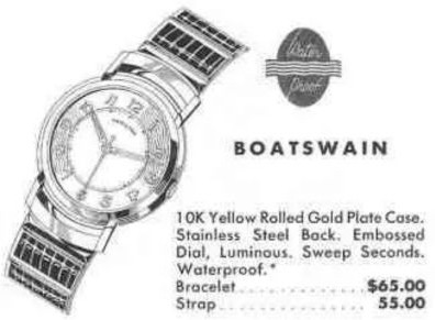Hamilton Boatswain — original catalog portrait