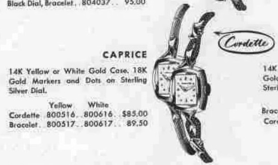 Hamilton Caprice — original catalog portrait