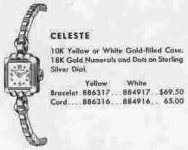 Hamilton Celeste — original catalog portrait