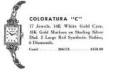 Hamilton Coloratura C — original catalog portrait