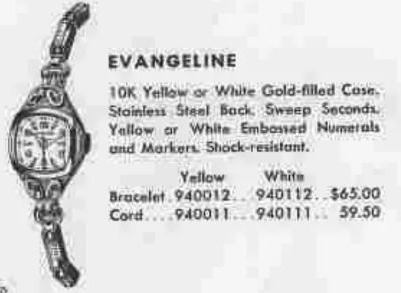Hamilton Evangeline — original catalog portrait