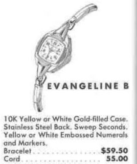 Hamilton Evangeline B — original catalog portrait