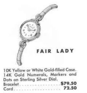 Hamilton Fair Lady — original catalog portrait