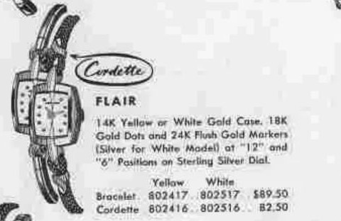 Hamilton Flair — original catalog portrait