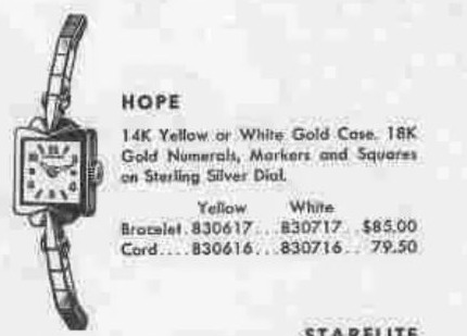 Hamilton Hope — original catalog portrait