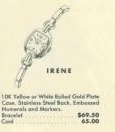 Hamilton Irene — original catalog portrait