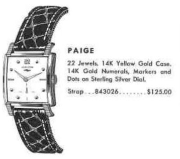 Hamilton Paige — original catalog portrait