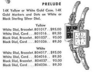 Hamilton Prelude — original catalog portrait