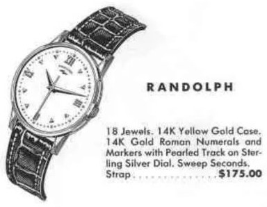 Hamilton Randolph — original catalog portrait