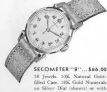 Hamilton Secometer B — original catalog portrait