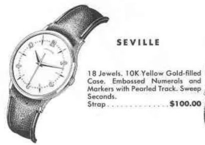 Hamilton Seville — original catalog portrait