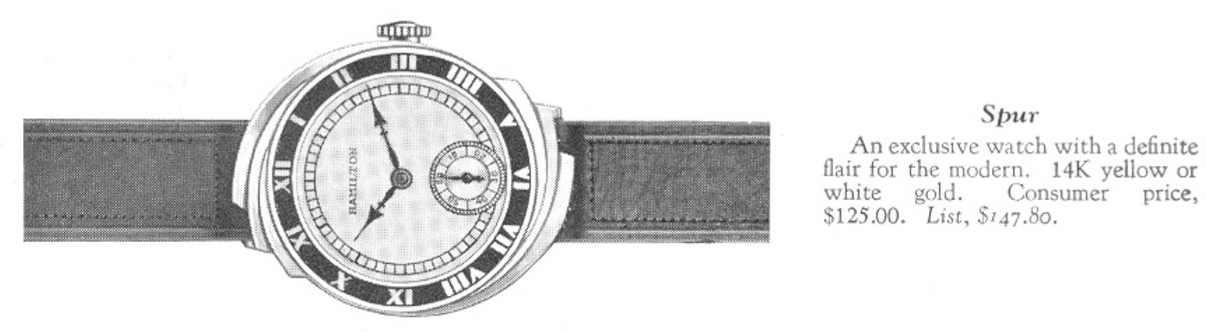 Hamilton Spur — original catalog portrait