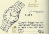 Hamilton T-501 — original catalog portrait